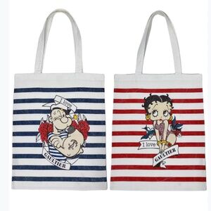 Betty Boop and Popeye tote bag by Paul Gaulthier